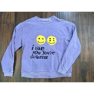 Cactus Plant Flea Market I Like You You’re Different Sweater  Purple X-Large